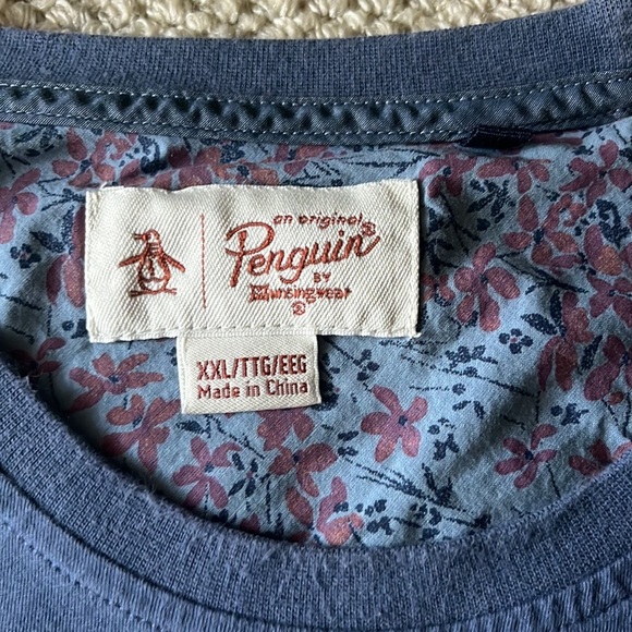 Blue penguin short sleeve tee shirt - Picture 4 of 4